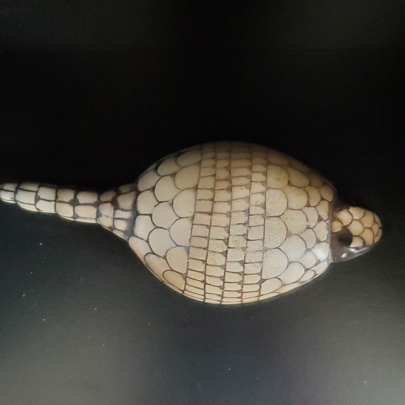 Signed Micol '92 Uruguay Beautiful Pottery Armadillo or Pangolin Original Micol - Picture 4 of 14